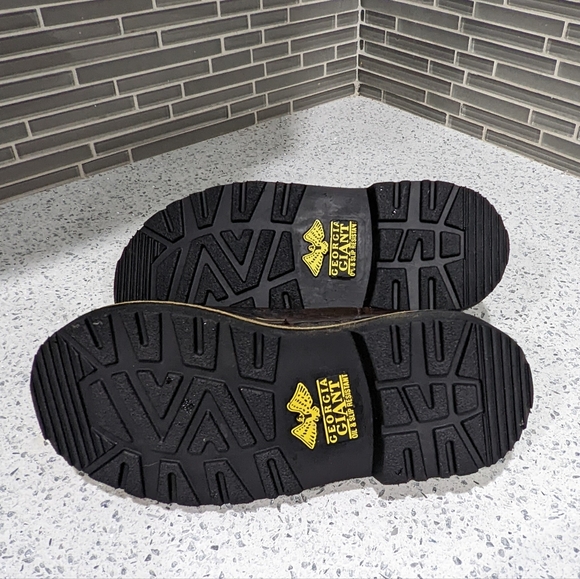 Little Georgia Giant kids' Romeo Brown Leather Shoe Boot Boys Size 13 - Picture 6 of 8